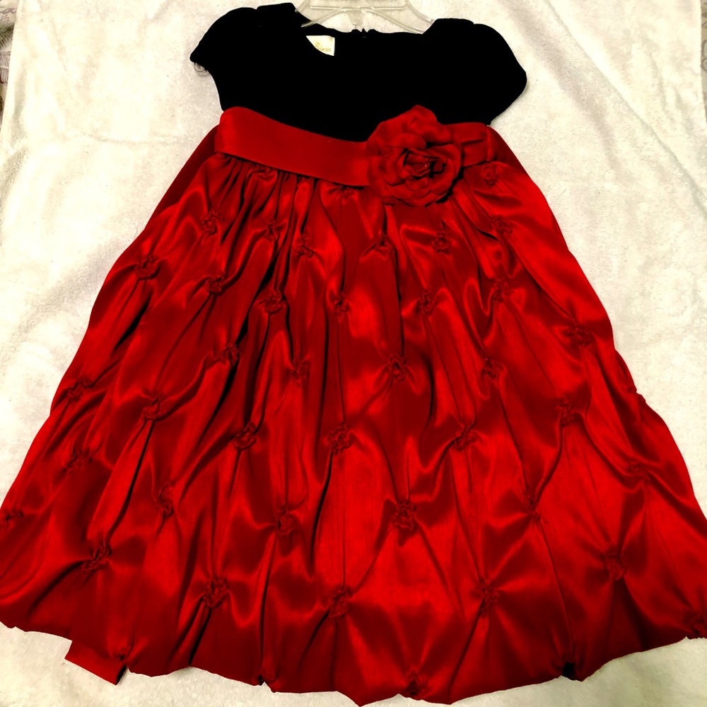 Girls dress 3T black velvet top